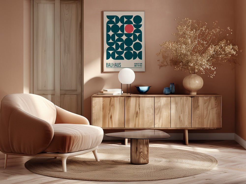 Bauhaus Mavi Kureler Poster